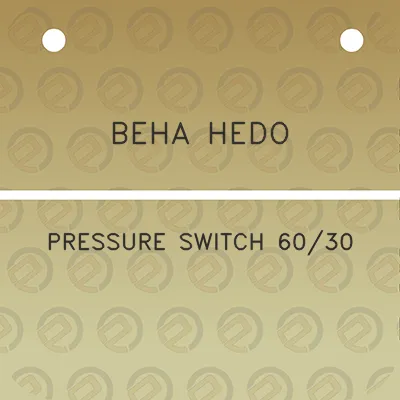 beha-hedo-pressure-switch-6030