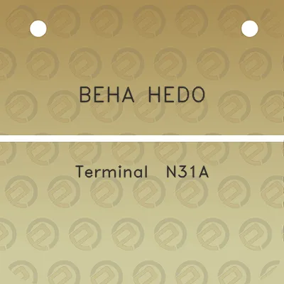 beha-hedo-terminal-n31a