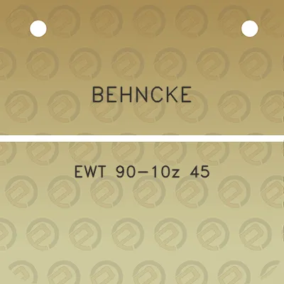 behncke-ewt-90-10z-45