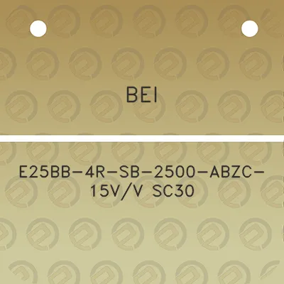 bei-e25bb-4r-sb-2500-abzc-15vv-sc30