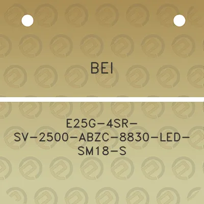 bei-e25g-4sr-sv-2500-abzc-8830-led-sm18-s