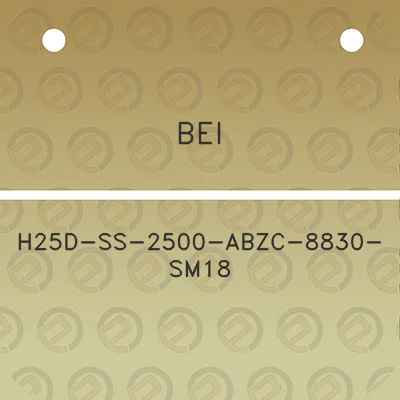 bei-h25d-ss-2500-abzc-8830-sm18