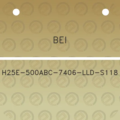 bei-h25e-500abc-7406-lld-s118