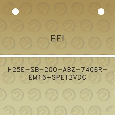 bei-h25e-sb-200-abz-7406r-em16-spe12vdc