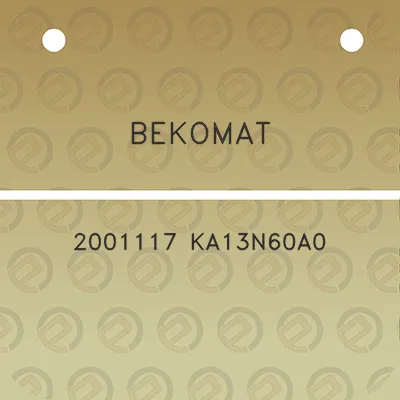 bekomat-2001117-ka13n60a0