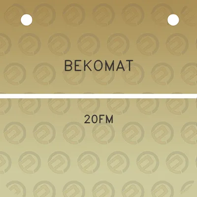 bekomat-20fm