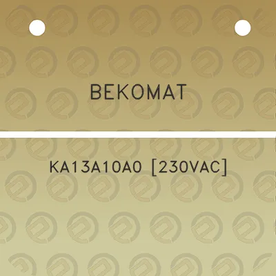 bekomat-ka13a10a0-230vac