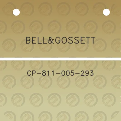 bellgossett-cp-811-005-293