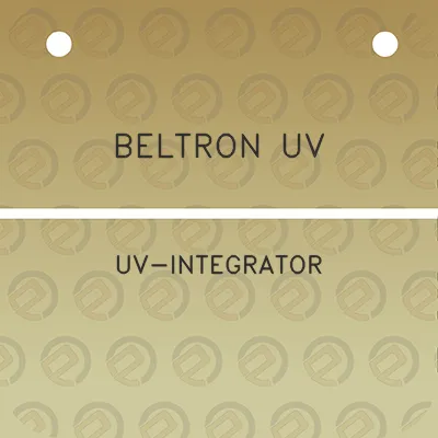 beltron-uv-uv-integrator