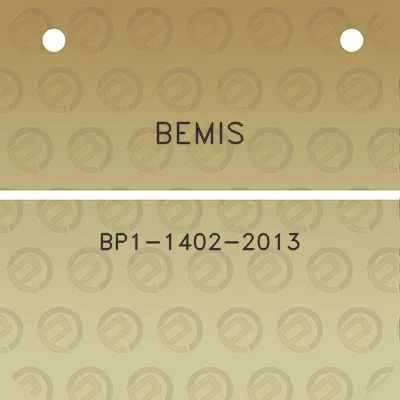 bemis-bp1-1402-2013