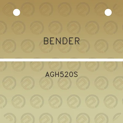 bender-agh520s