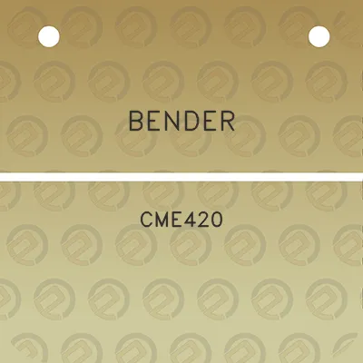 bender-cme420