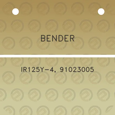 bender-ir125y-4-91023005