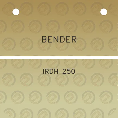 bender-irdh-250