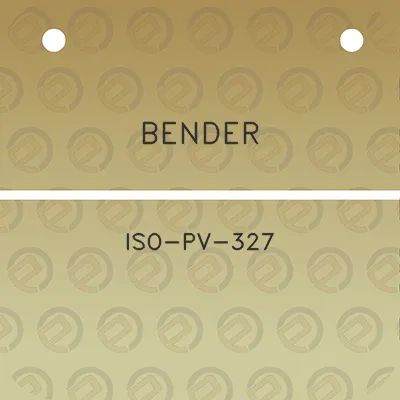 bender-iso-pv-327