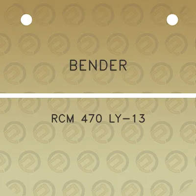 bender-rcm-470-ly-13