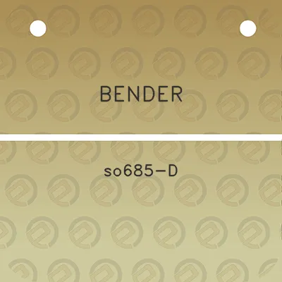 bender-so685-d