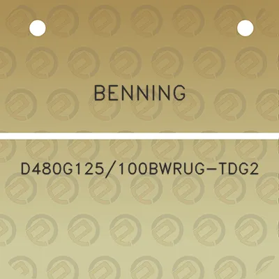 benning-d480g125100bwrug-tdg2