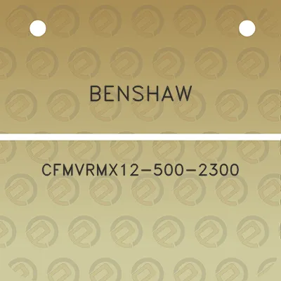 benshaw-cfmvrmx12-500-2300