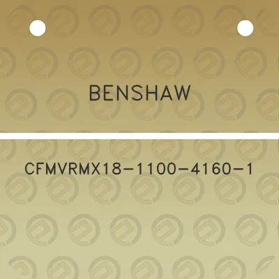 benshaw-cfmvrmx18-1100-4160-1