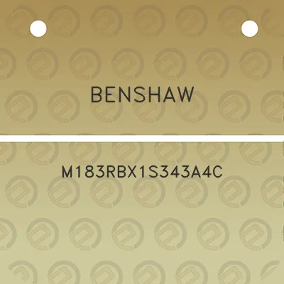 benshaw-m183rbx1s343a4c