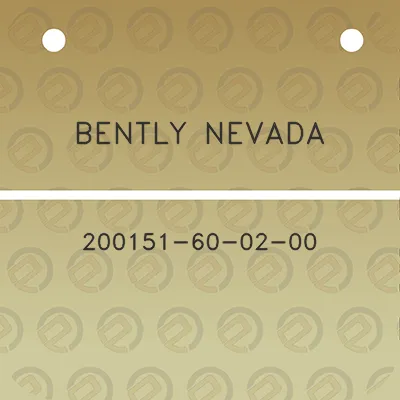 bently-nevada-200151-60-02-00