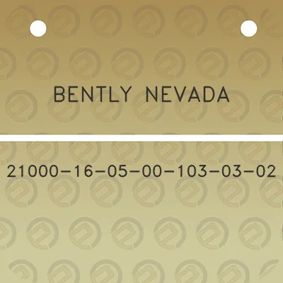 bently-nevada-21000-16-05-00-103-03-02