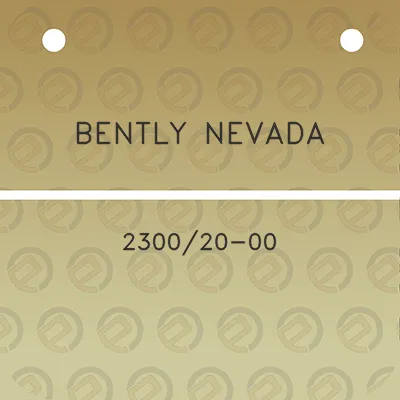 bently-nevada-230020-00