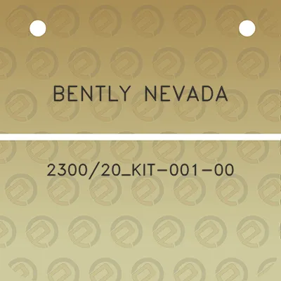 bently-nevada-230020_kit-001-00