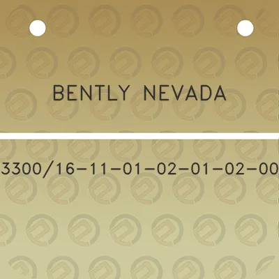 bently-nevada-330016-11-01-02-01-02-00