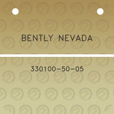 bently-nevada-330100-50-05