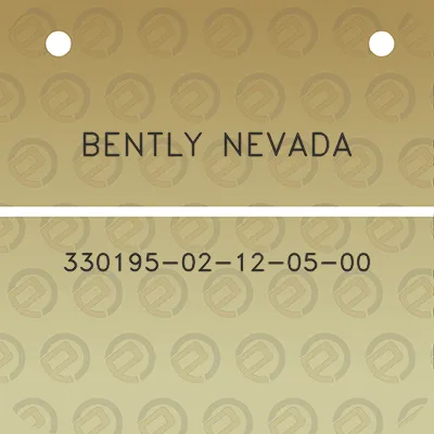 bently-nevada-330195-02-12-05-00