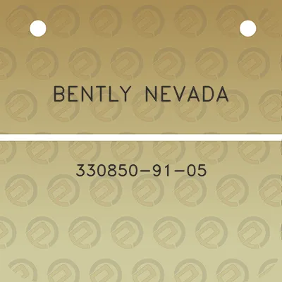 bently-nevada-330850-91-05