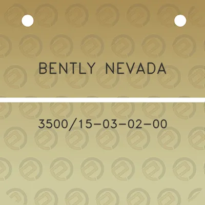 bently-nevada-350015-03-02-00