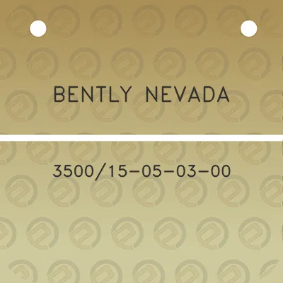 bently-nevada-350015-05-03-00