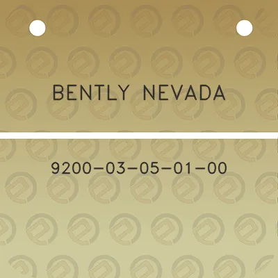 bently-nevada-9200-03-05-01-00