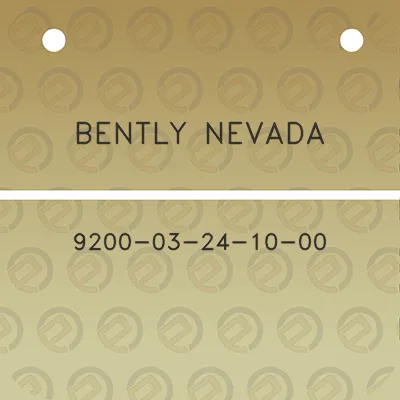 bently-nevada-9200-03-24-10-00