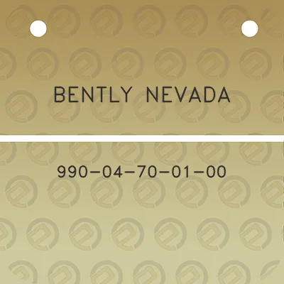 bently-nevada-990-04-70-01-00