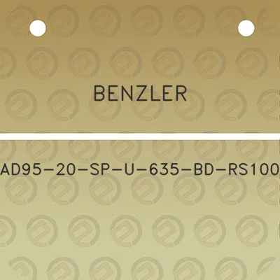 benzler-ad95-20-sp-u-635-bd-rs100