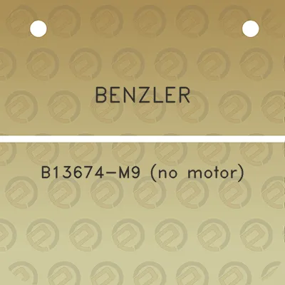 benzler-b13674-m9-no-motor