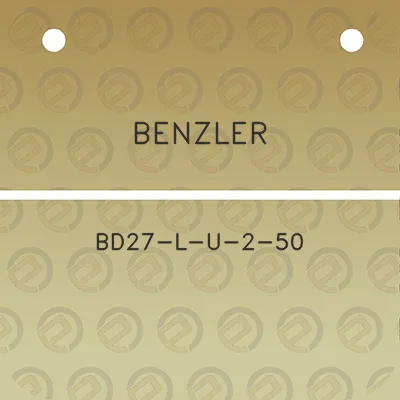 benzler-bd27-l-u-2-50