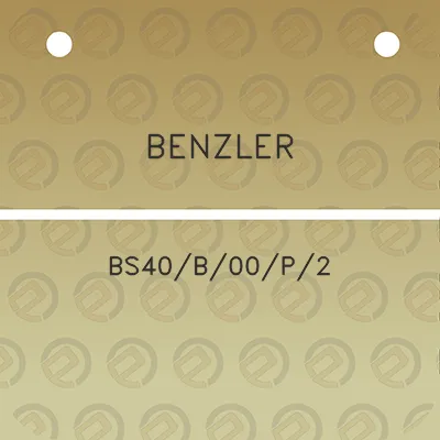 benzler-bs40b00p2