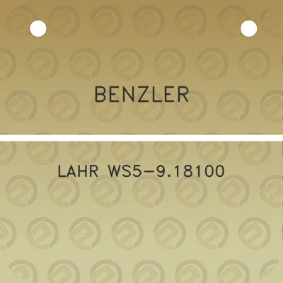 benzler-lahr-ws5-918100