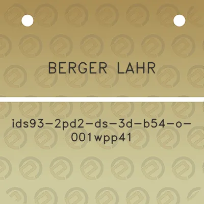 berger-lahr-ids932pd2-ds3d-b54o-001wpp41