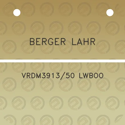 berger-lahr-vrdm391350-lwboo