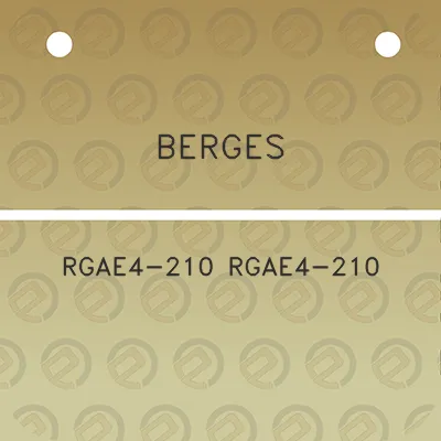 berges-rgae4-210-rgae4-210