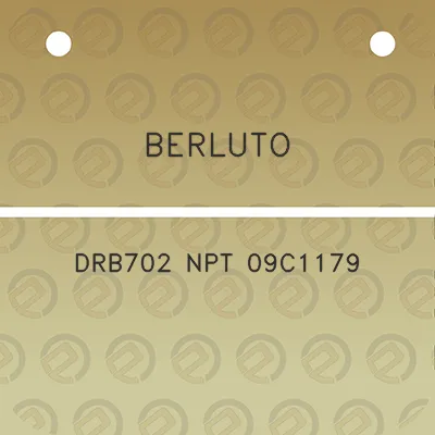 berluto-drb702-npt-09c1179