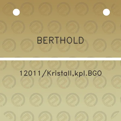 berthold-12011kristallkplbgo