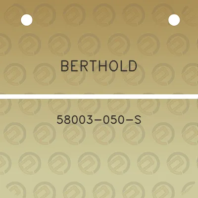 berthold-58003-050-s