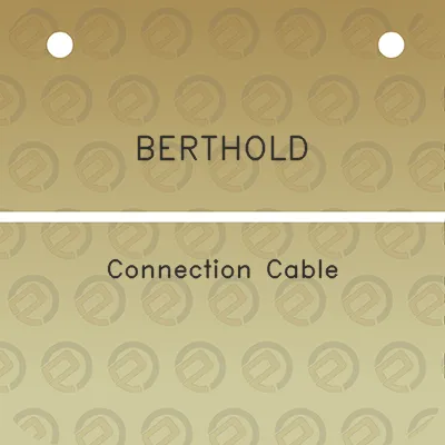 berthold-connection-cable